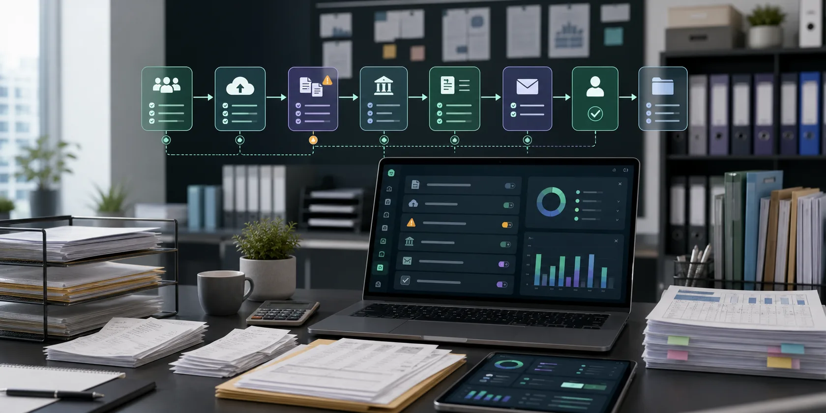 AI Invoice Processing Automation Services visual for ai automation service