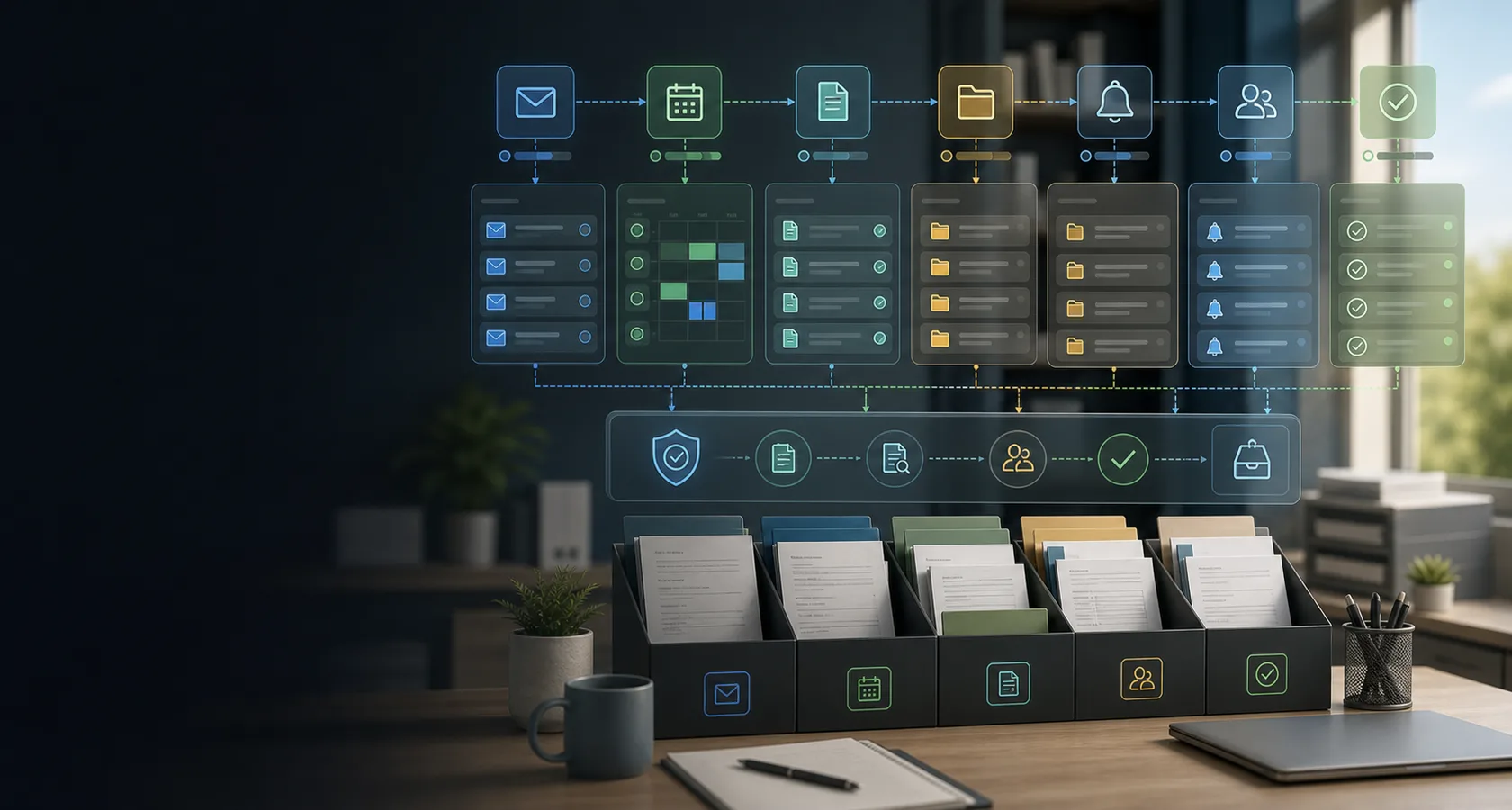 AI Administrative Automation Services visual for ai automation service