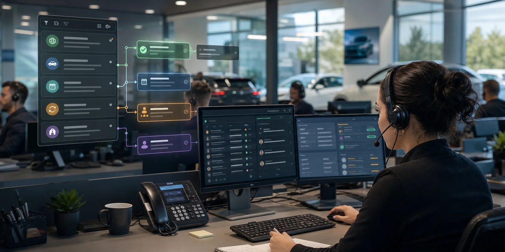 AI Sales Lead Automation Services visual for ai automation service