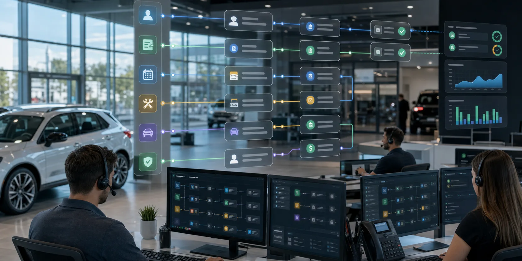 Auto Dealerships AI Automation Case Study visual for auto dealerships case playbook