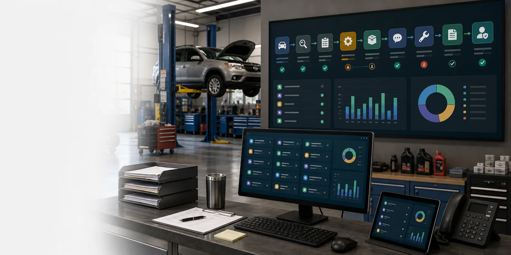 Auto Repair Shops AI Automation Case Study visual for auto repair shops case playbook