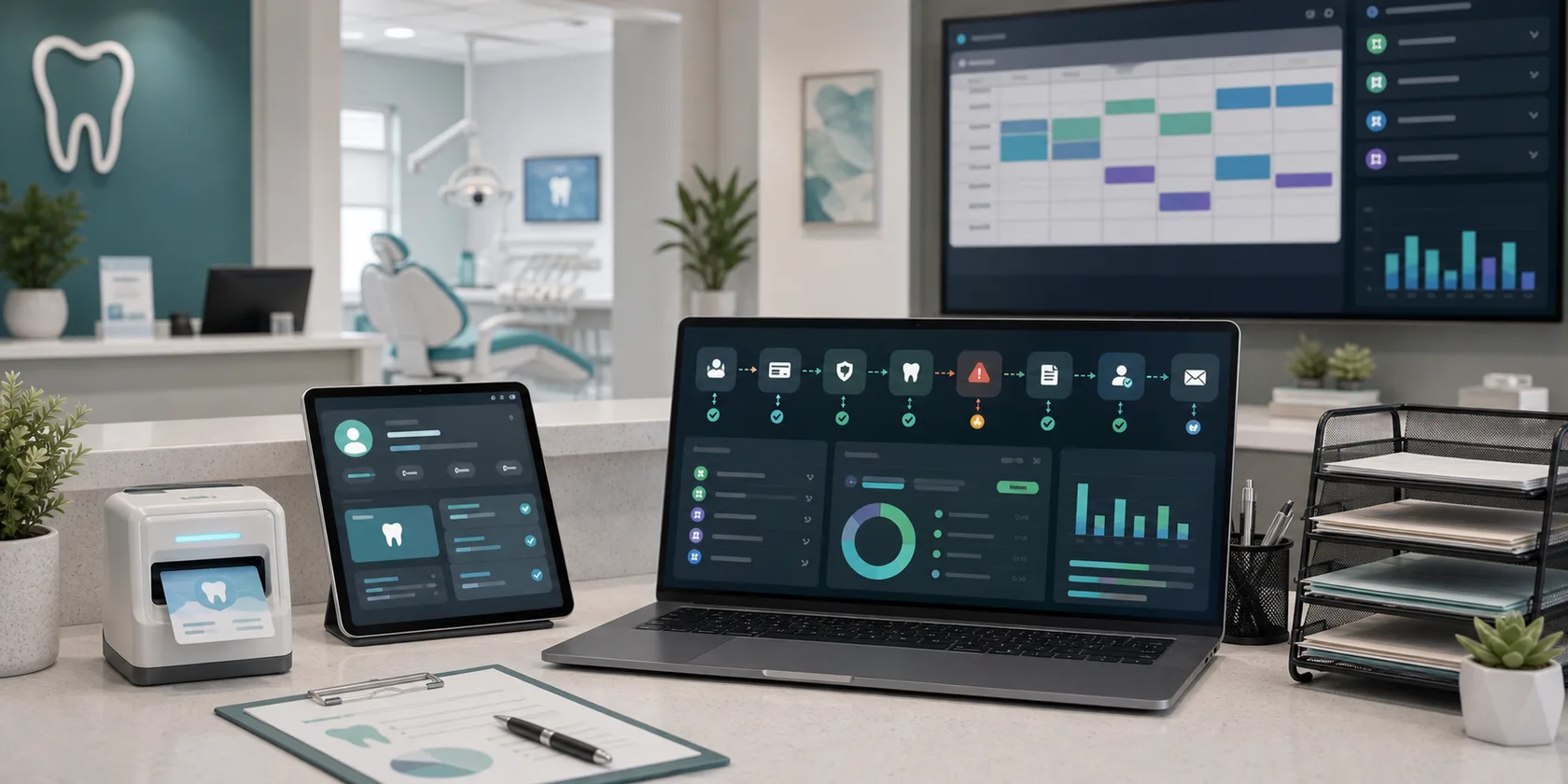 Dental Insurance Verification AI Workflow Automation visual for dental practices use case