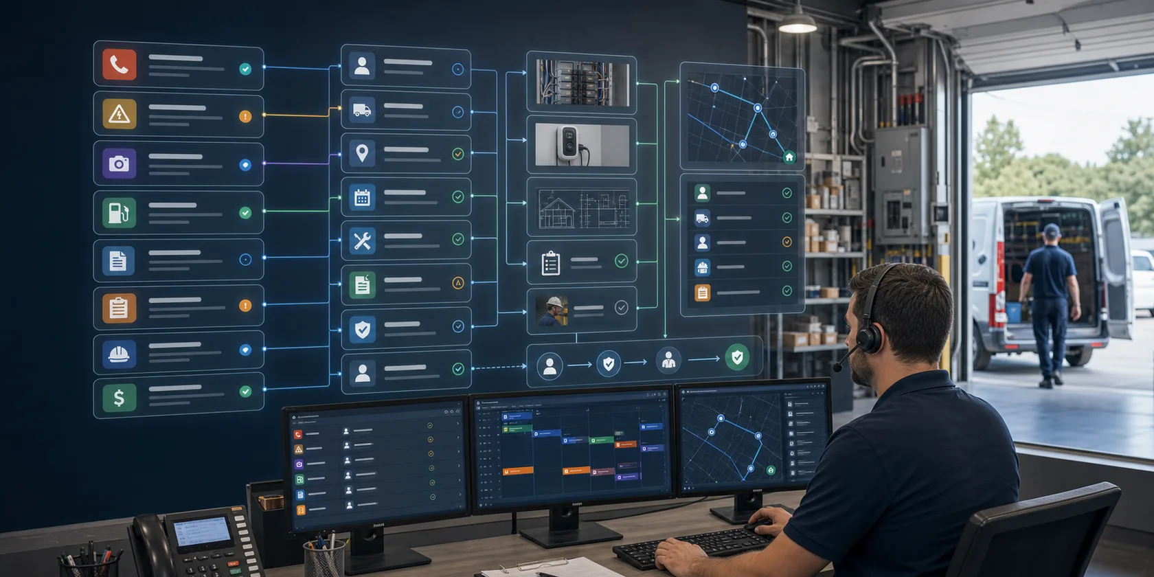 Electrical Contractors AI Automation Case Study visual for electrical contractors case playbook