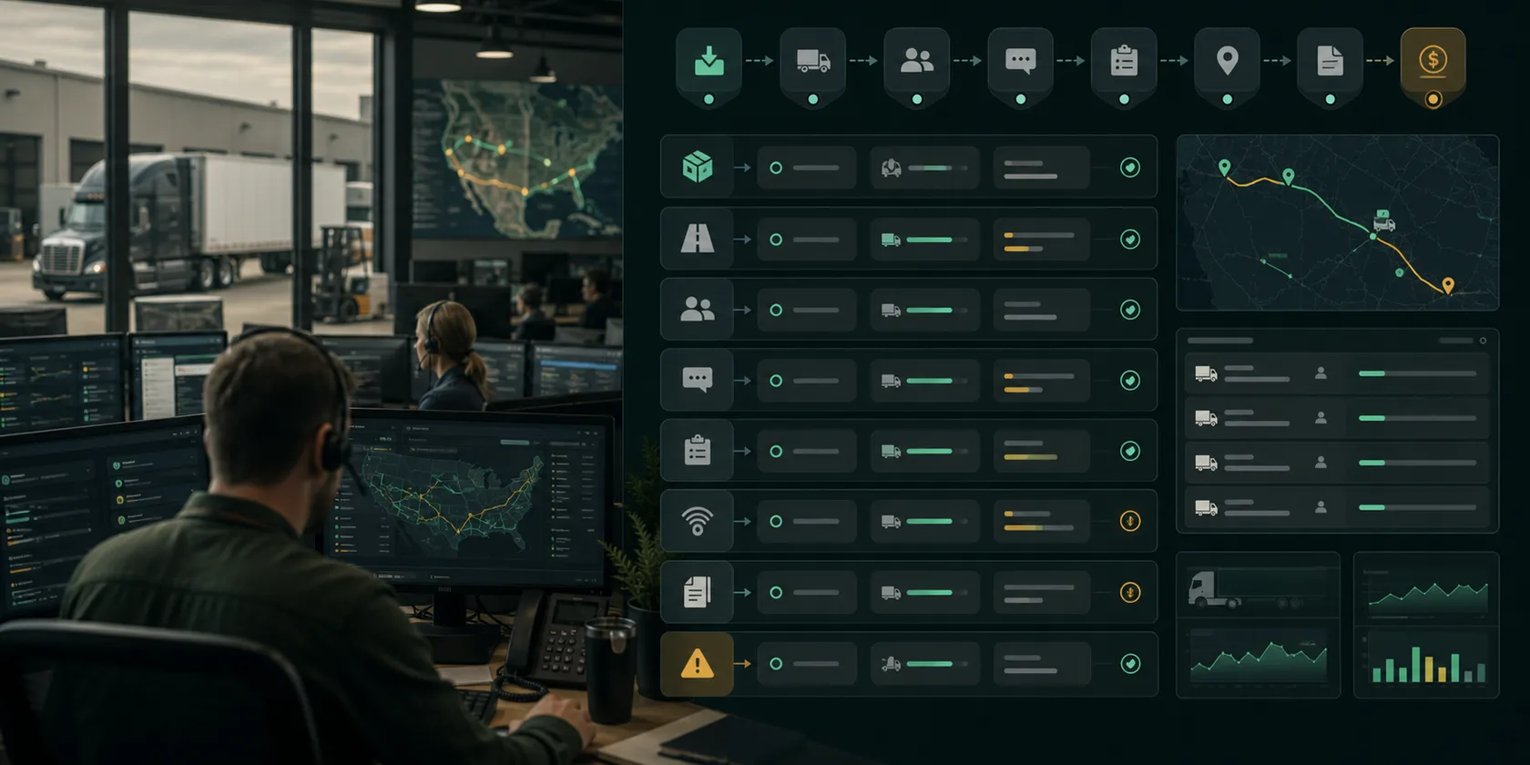 Freight Brokers AI Automation Case Study visual for freight brokers case playbook