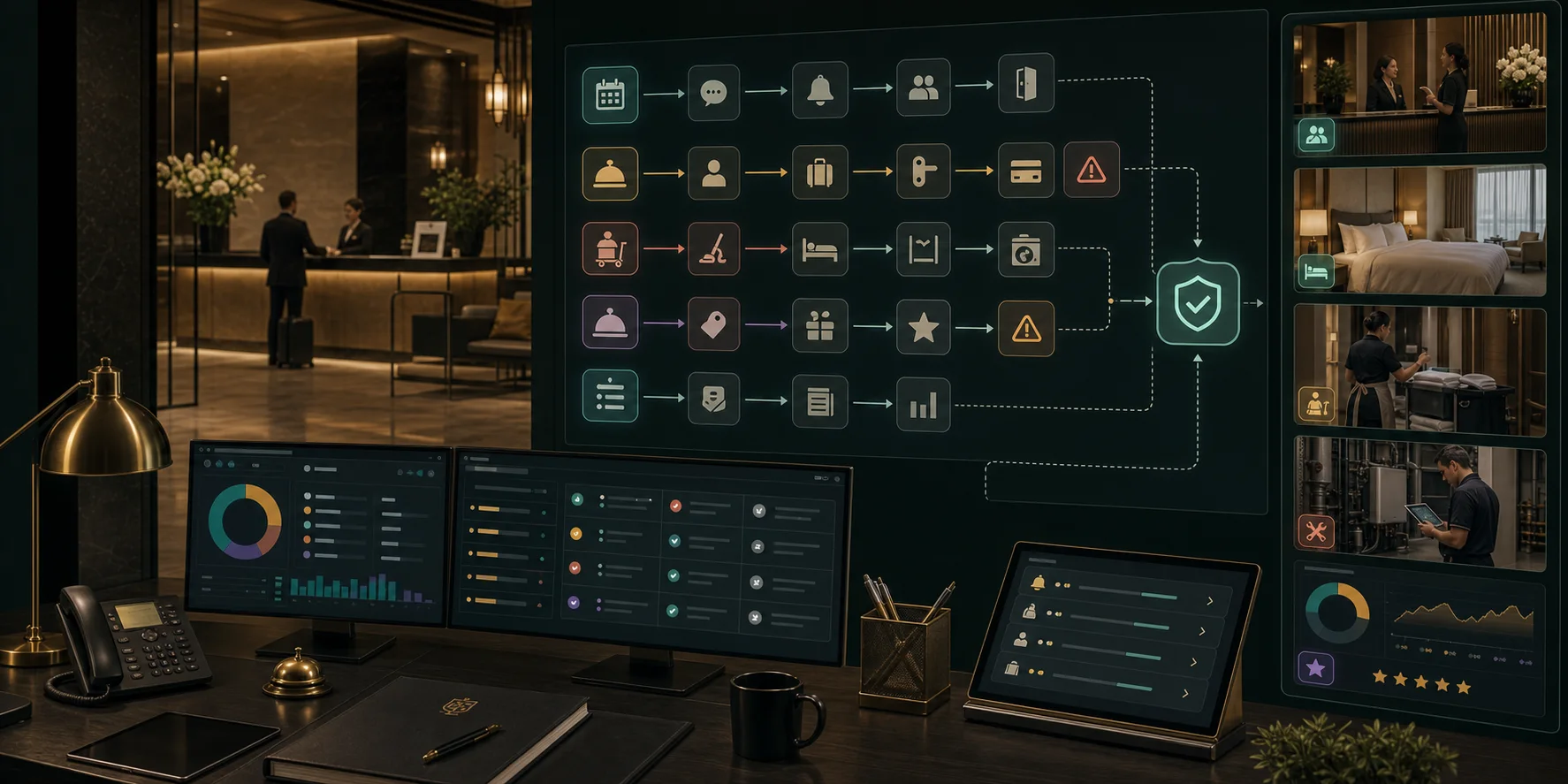 Hotels / Hospitality AI Automation Case Study visual for hotels / hospitality case playbook