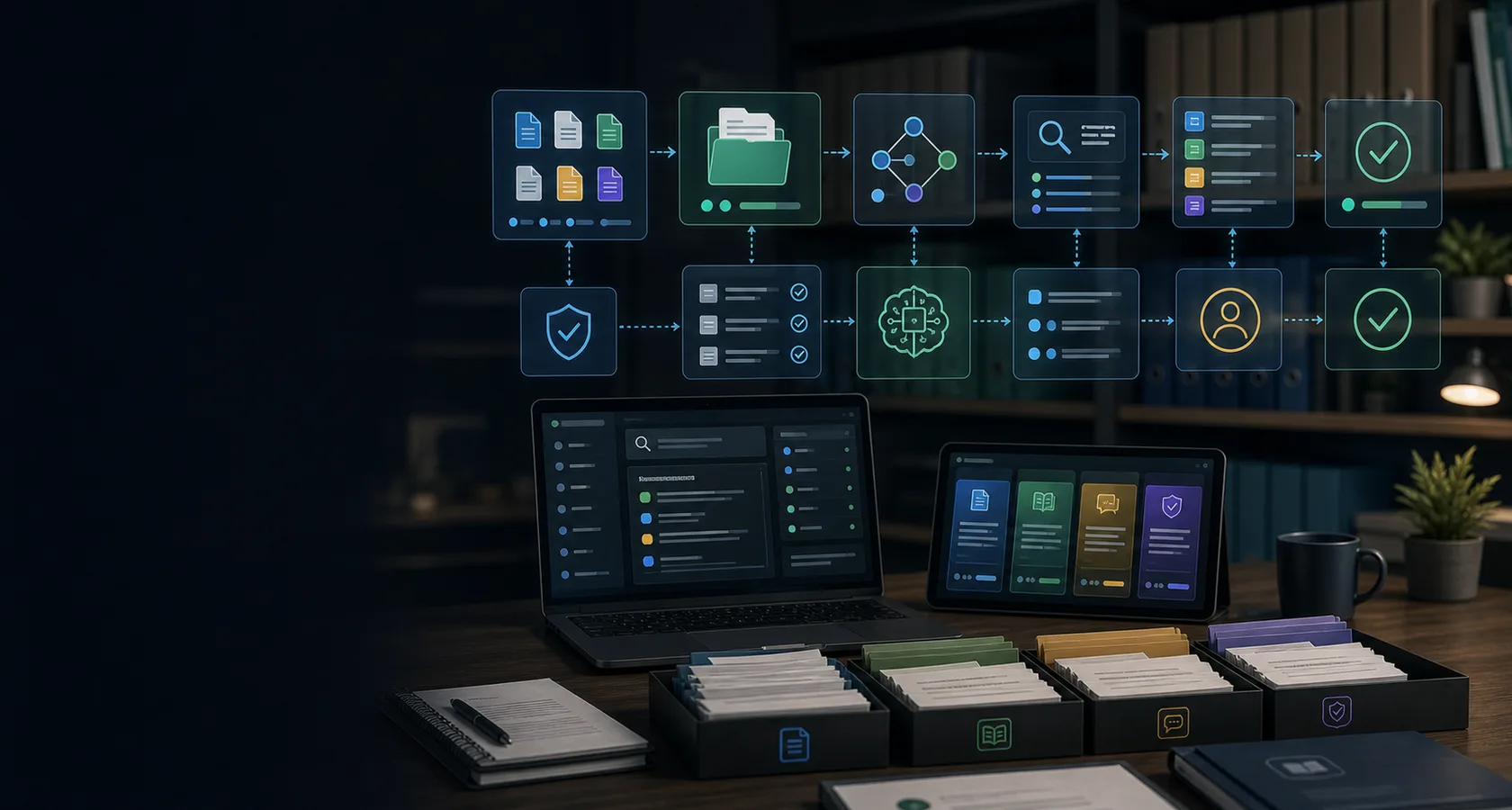 AI Knowledge Base Automation Services visual for ai automation service