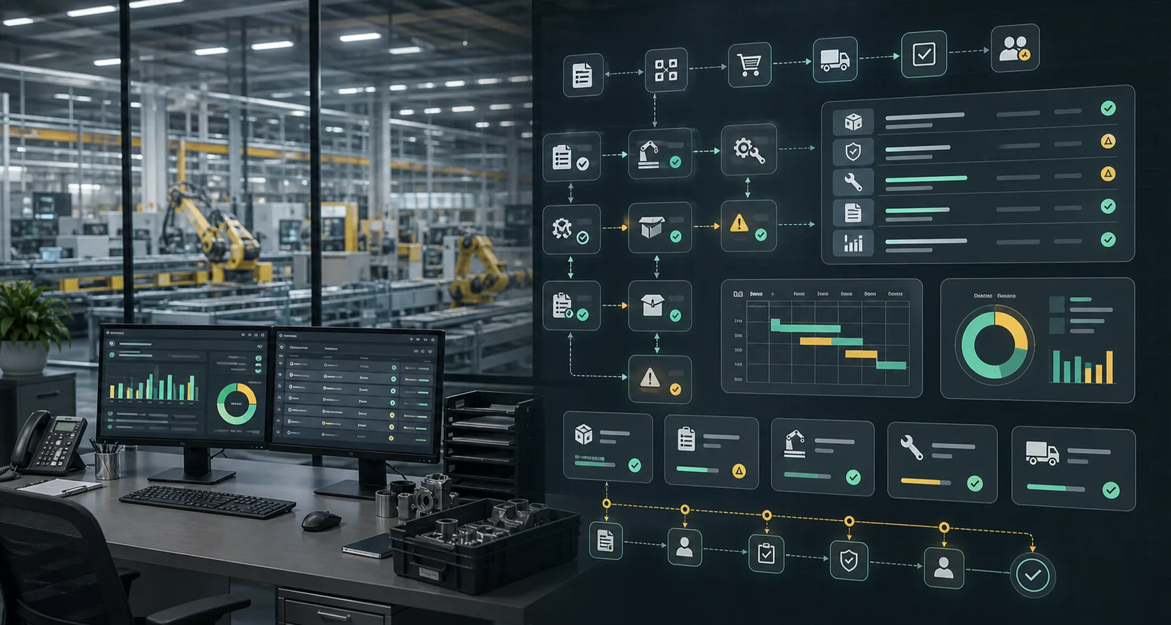 Manufacturing AI Automation Case Study visual for manufacturing case playbook