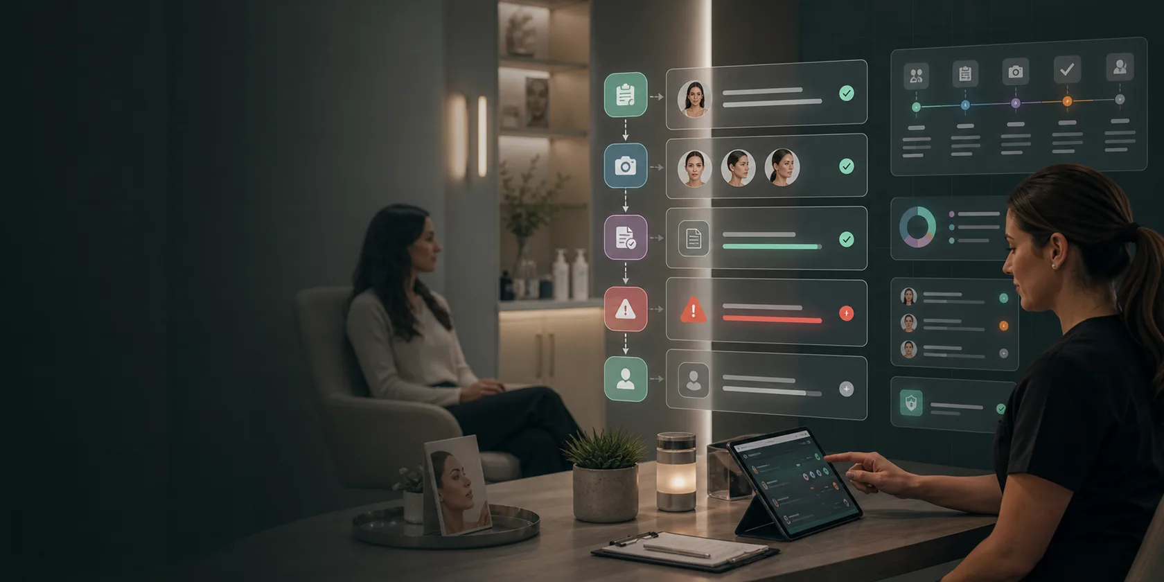 Med Spa Patient Intake and Consent AI Workflow Automation visual for medical spas use case