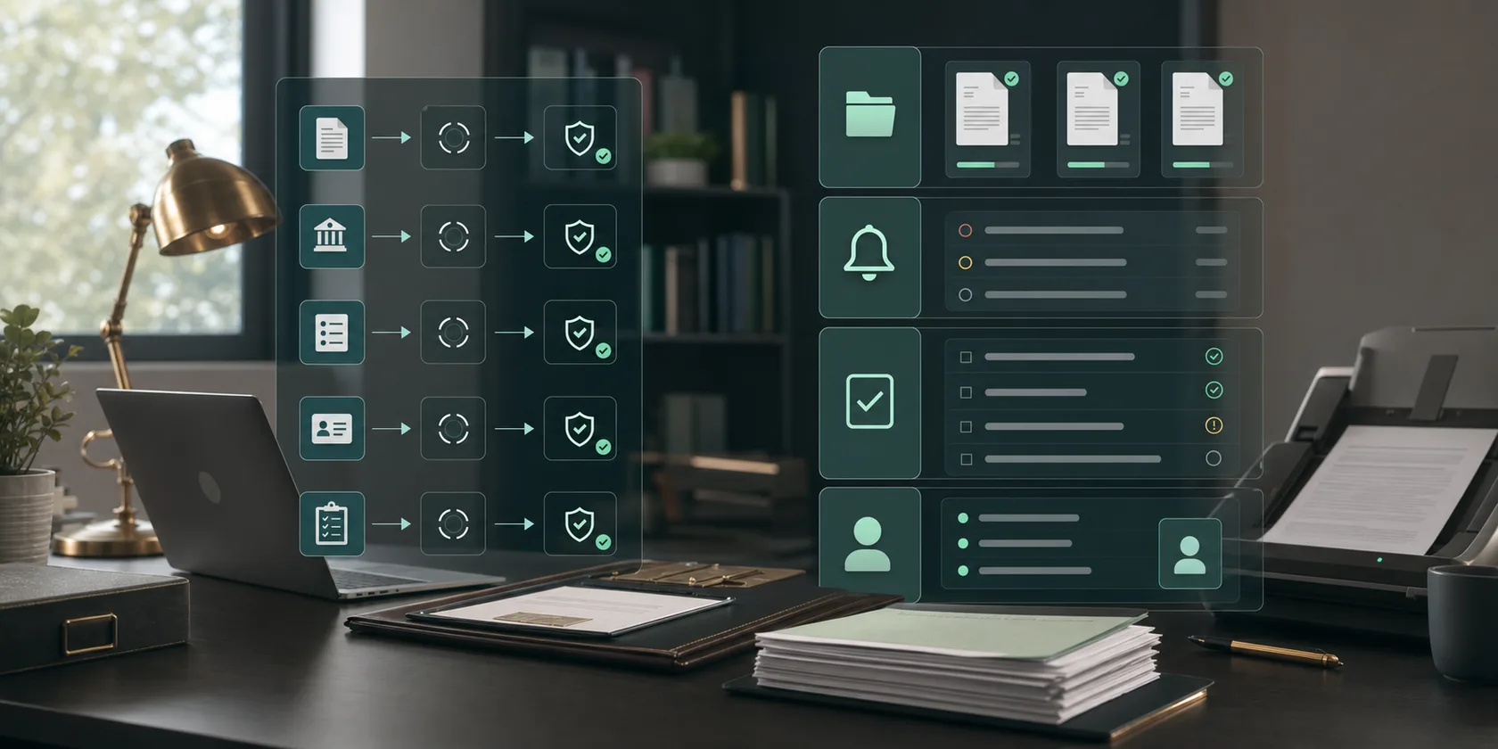 Mortgage Borrower Document Collection AI Workflow Automation visual for mortgage brokers use case