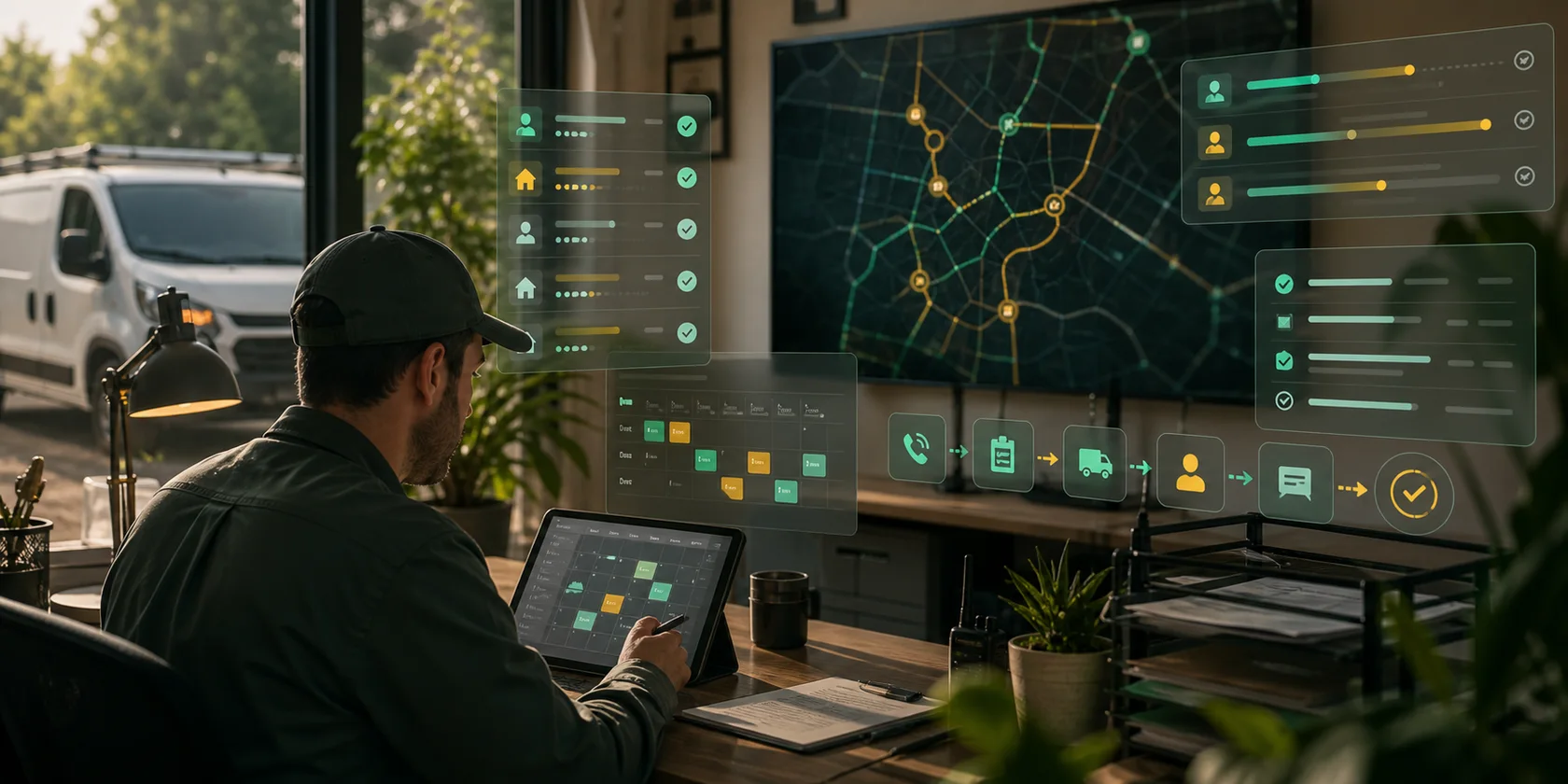 Pest Control Service Scheduling AI Workflow Automation visual for pest control use case