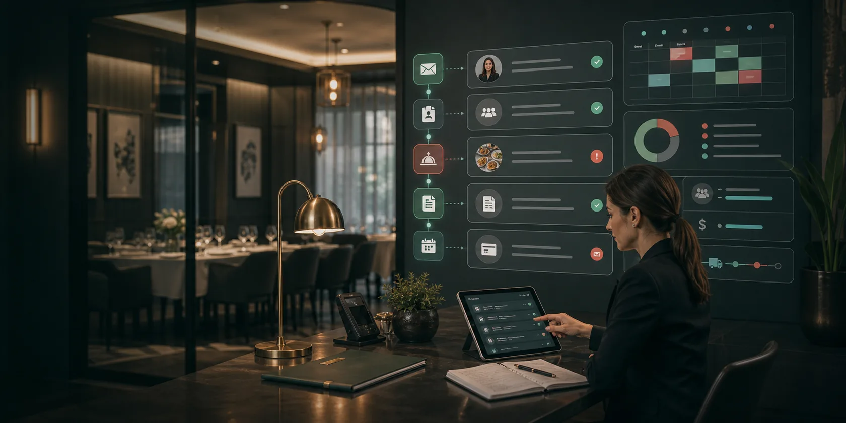 Restaurant Catering Inquiry AI Workflow Automation visual for restaurants use case