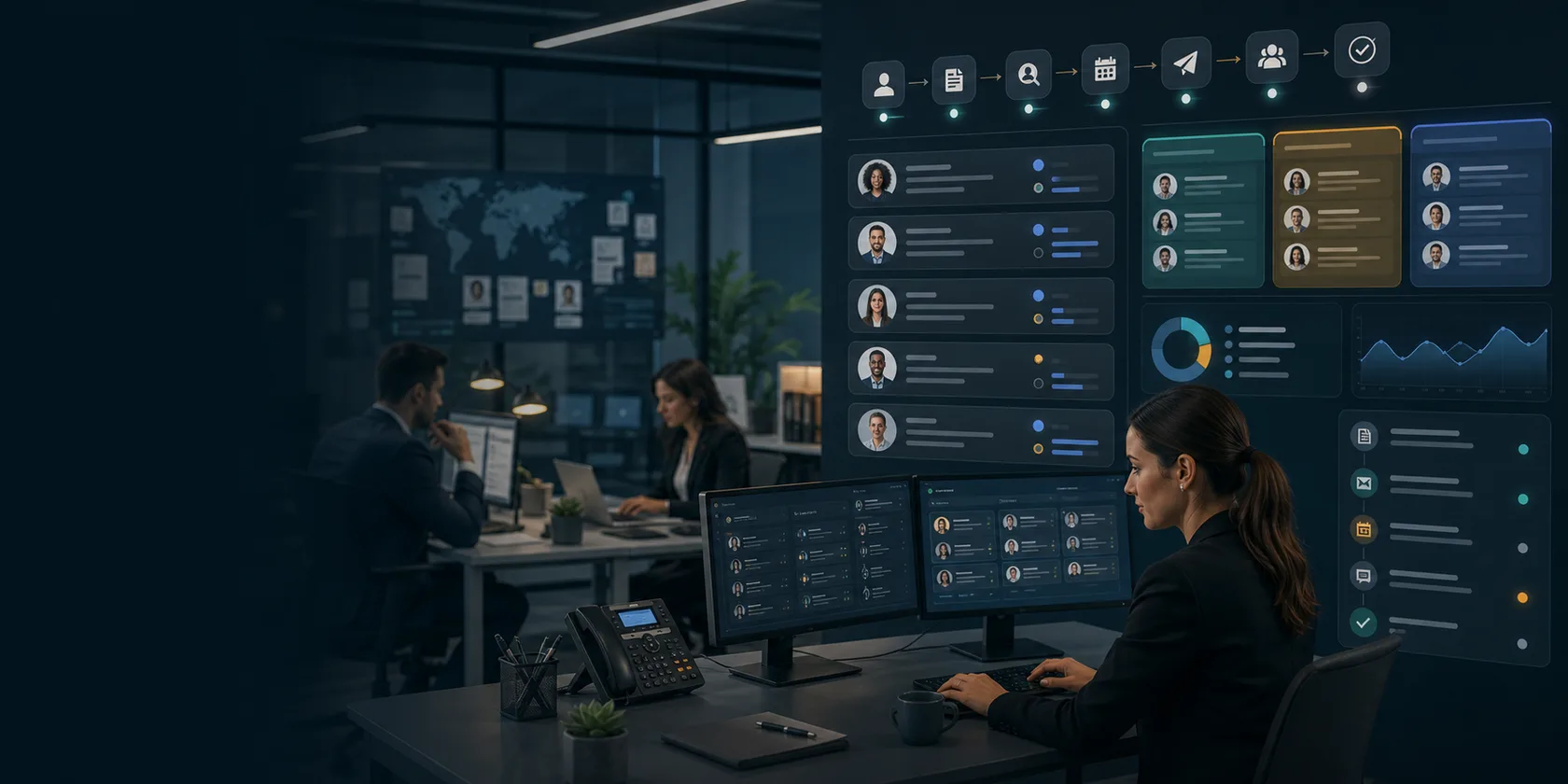 Staffing Agency AI Workflow Automation visual for recruiting operations