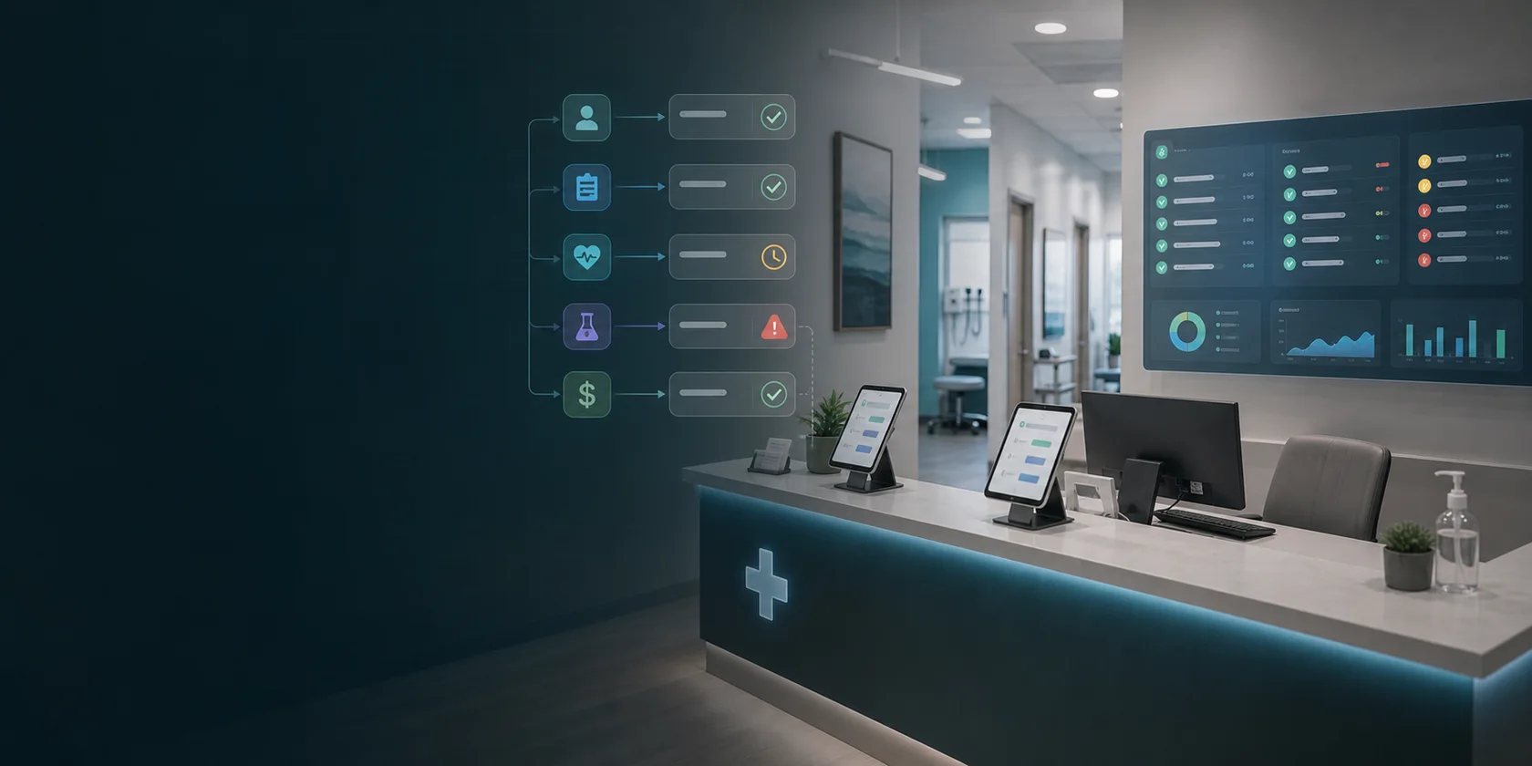 Urgent Care AI Automation Case Study visual for urgent care case playbook