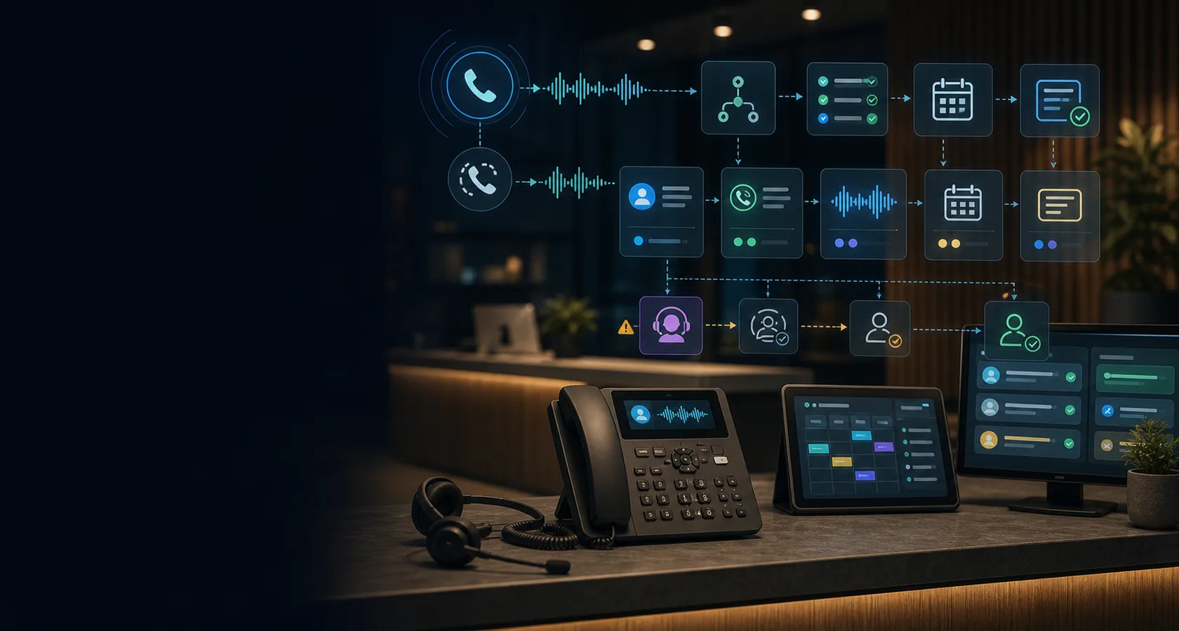 AI Voice Agent Automation Services visual for ai automation service