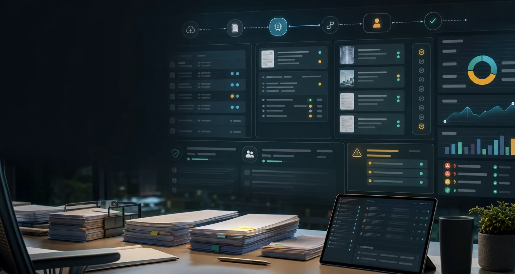 AI Claims Processing Automation Services visual for ai automation service