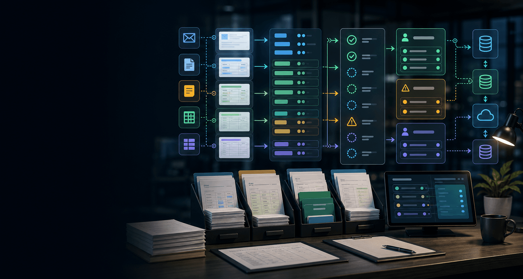 AI Data Extraction Automation Services visual for ai automation service