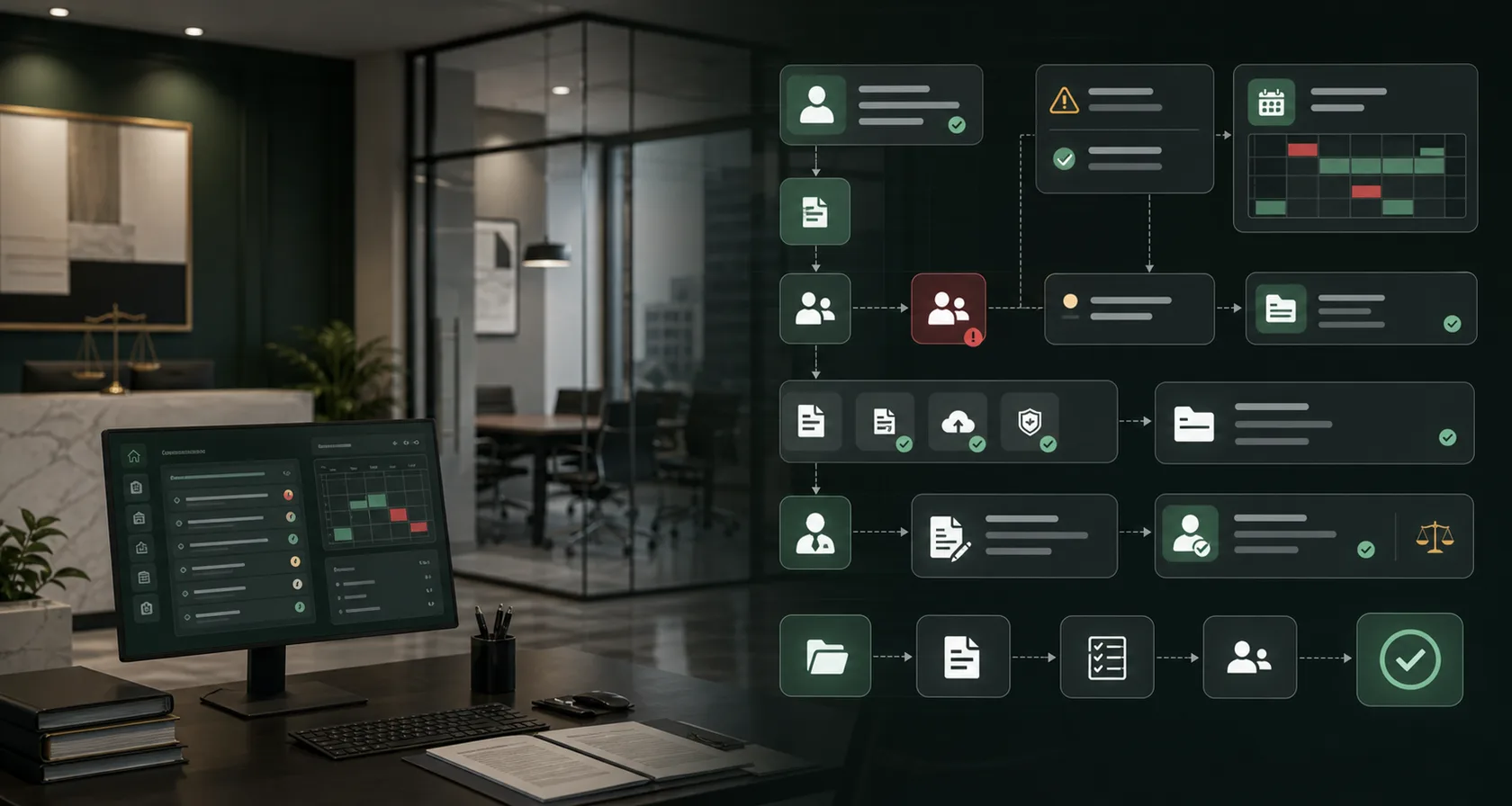 AI Client Intake Automation Services visual for ai automation service